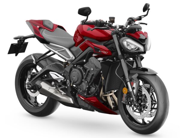 Triumph Street Triple 765 RS 2023 front Carnival Red