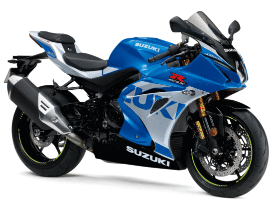 Suzuki GSX-R1000R 2023 METALLIC TRITON BLUE METALLIC MYSTIC SILVER front