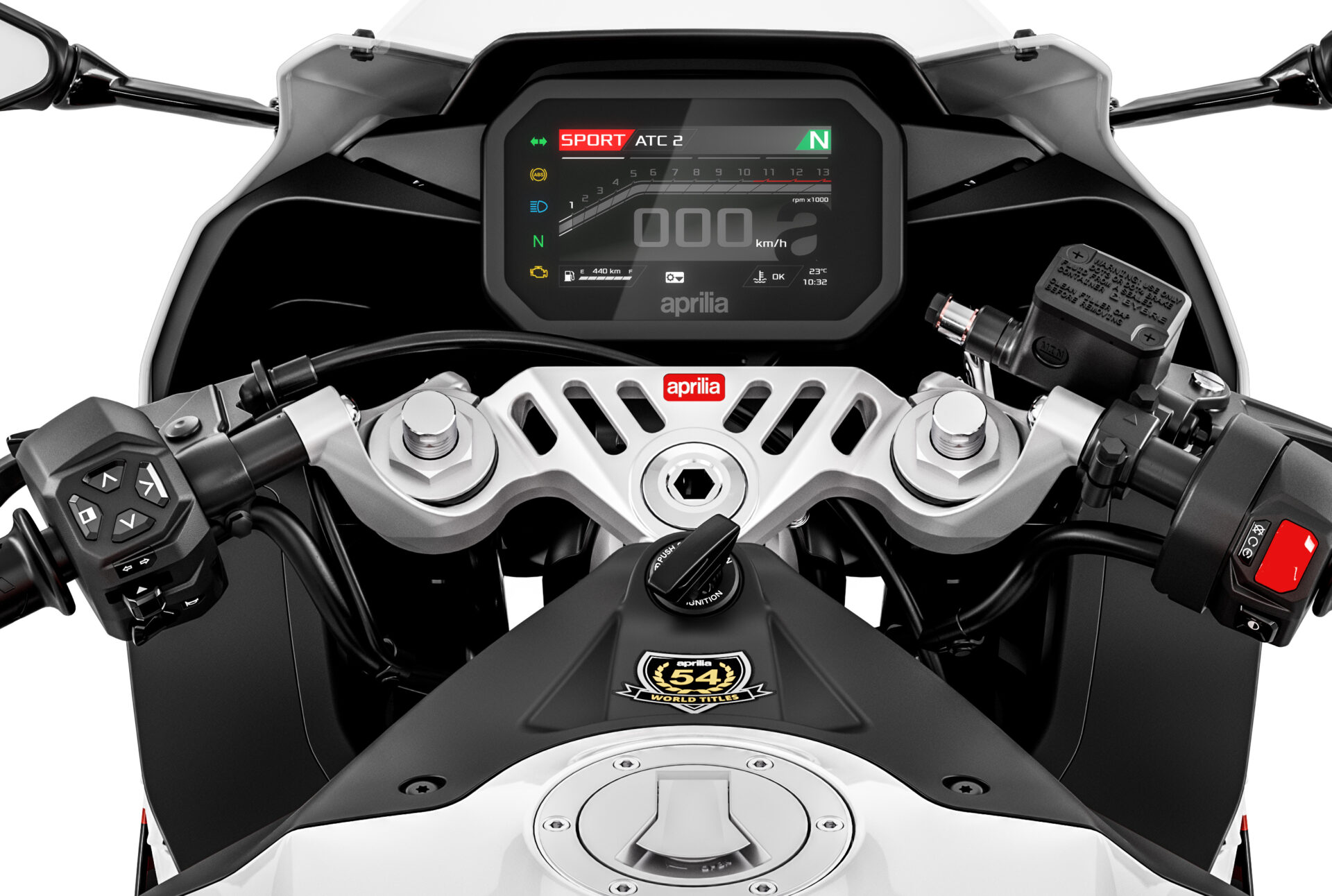 Aprilia RS 457 2024 dashboard