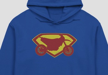 supermoto superhero hoodie