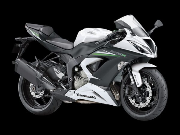 Kawasaki ZX-6R 636 2013 Pearl Flat White Flat Ebony front