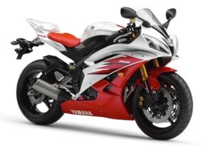 Yamaha YZF-R6 2006 red white front