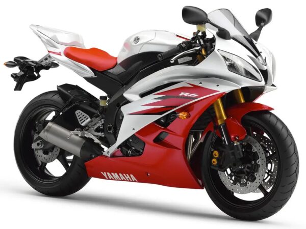 Yamaha YZF-R6 2006 red white front