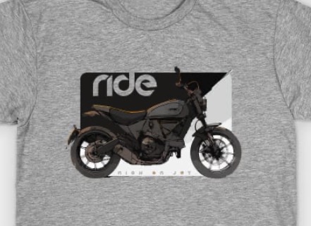 Ducati Scrambler Icon dark cyber tshirt