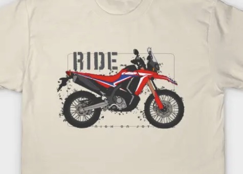 honda crf300l rally ride dirt tshirt