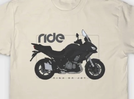 kawasaki versys 1000 black ride tshirt