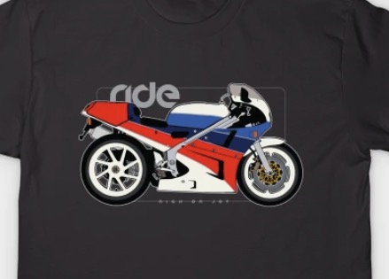 Honda VFR750R RC30 1987 ride tshirt