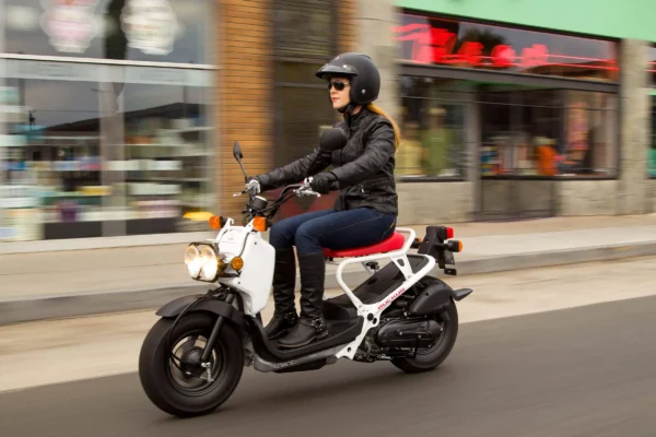 Honda Ruckus 2020 white riding position