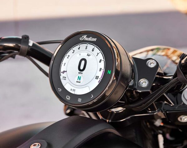 Indian Scout Bobber 2025 optional TFT dashboard