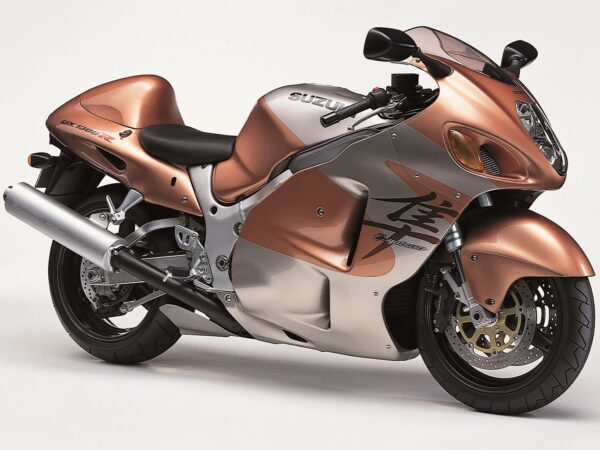 Suzuki GSX1300R Hayabusa 1999 Metallic Light Copper Brown Metallic Ecru Silver front