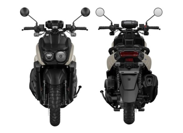 Yamaha Zuma 125 2024 Sand Gray front and rear