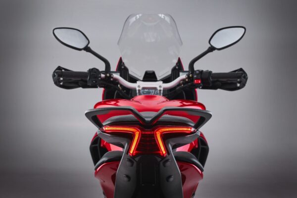 MV Agusta Turismo Veloce R 2023 Metallic Madness Red Metallic Carbon Black taillight
