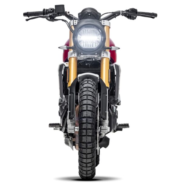 Fantic Caballero 700 Scrambler 2023 Pure Red headlight