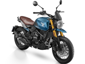 Moto Morini Seiemmezzo SCR 2024 Blue Storm front