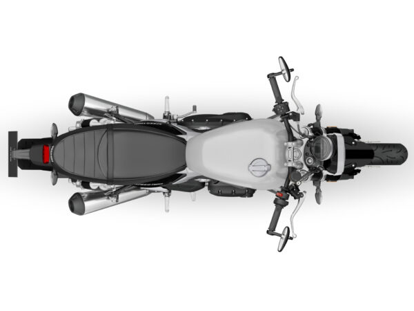 Triumph Speed Twin 1200 2025 Aluminium Silver top view