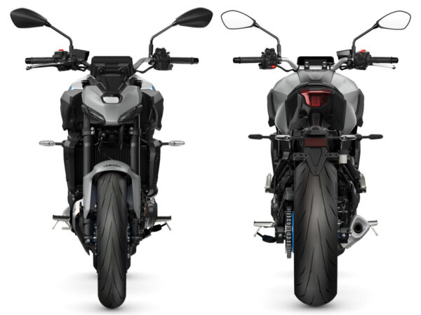 Yamaha MT-07 2025 Ice Storm front and rear