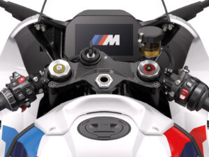 BMW M 1000 RR 2025 Light White M Motorsport cockpit