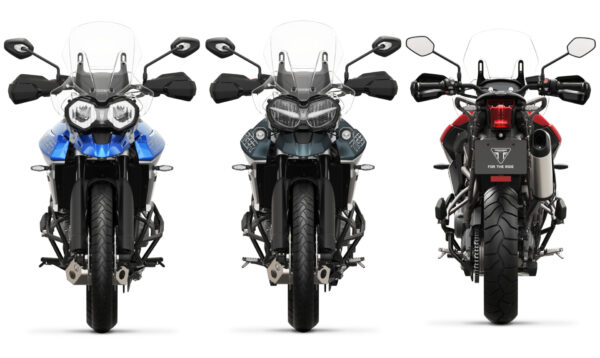 Triumph Tiger 800 XCx blue front XCA 2018 blue front red rear