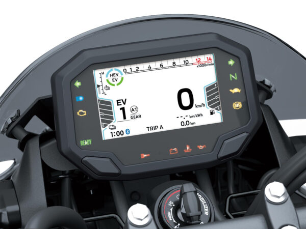 Kawasaki Z7 Hybrid 2024 dashboard