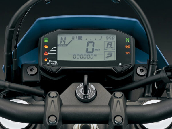 Suzuki DR-Z4SM 2025 Sky Gray dashboard
