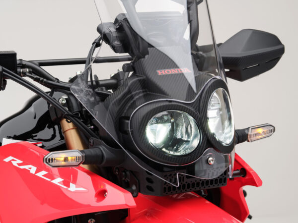 Honda CRF300L Rally 2025 Extreme Red headlight