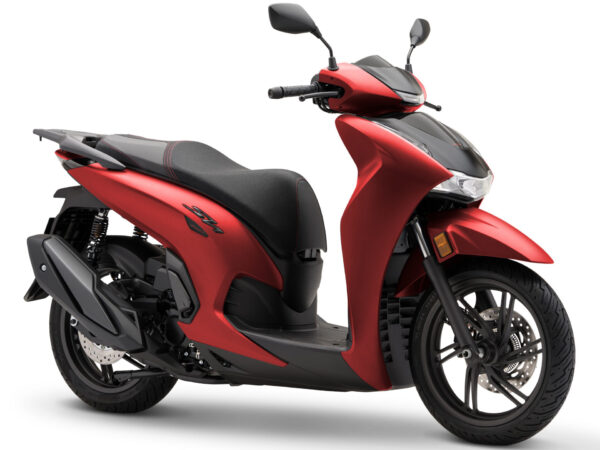 Honda SH350i 2025 Mat Pearl Diaspro Red front