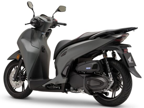 Honda SH350i 2025 Mat Rock Gray back