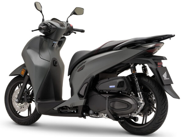 Honda SH350i 2025 Mat Rock Gray back