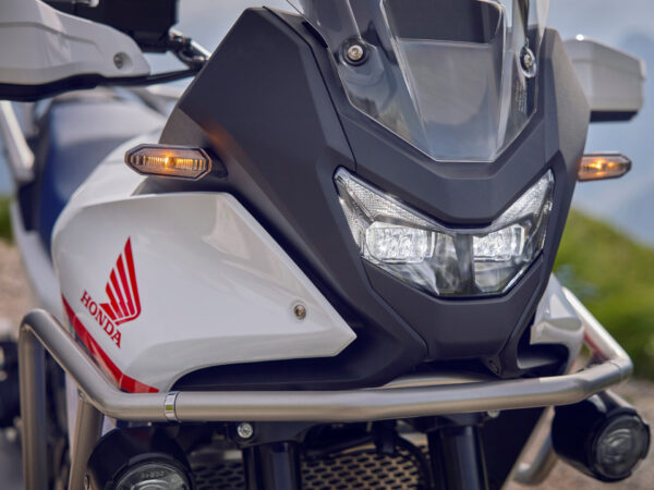 Honda XL750 Transalp 2025 Ross White Tricolor headlight