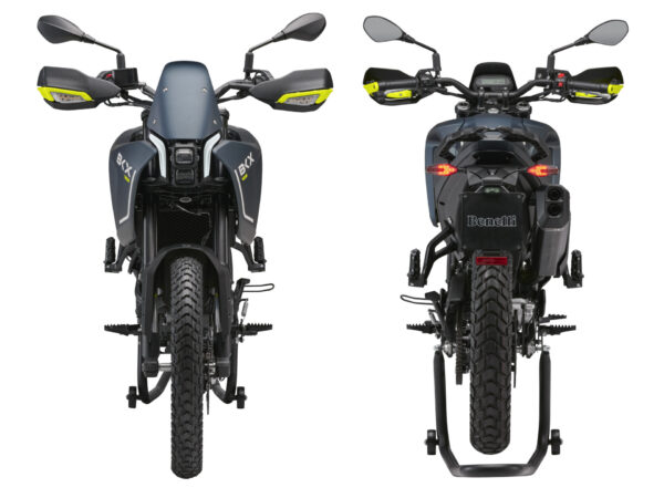 Benelli BKX 125 2025 Avio Blue front and rear