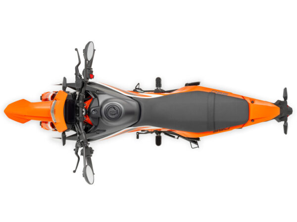 KTM 390 SMC R 2025 orange top view