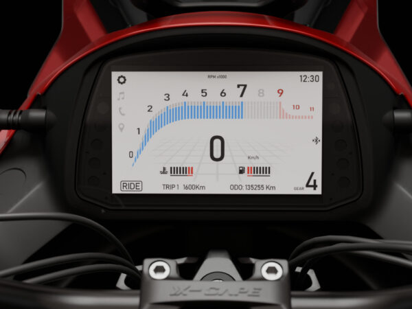 Moto Morini X-Cape 700 2025 Red Passion dashboard