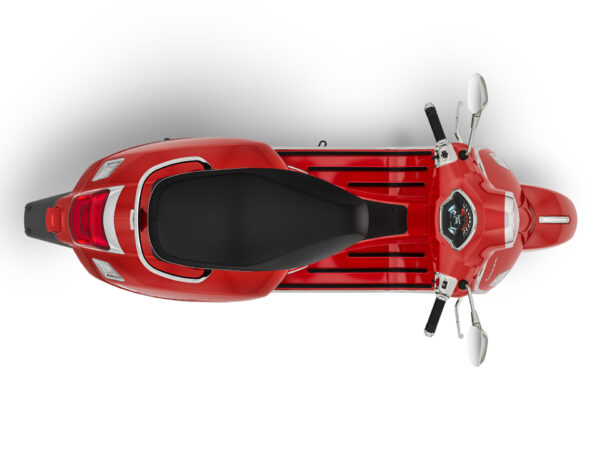 Vespa GTS 310 Super 2025 Rosso Coraggioso top view