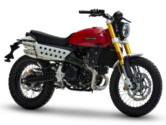 Fantic Caballero 500 Scrambler 2025 red front
