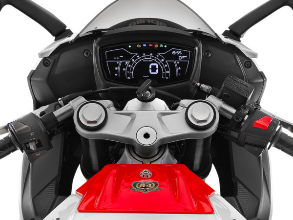 Aprilia RS 125 2025 Kingsnake White dashboard