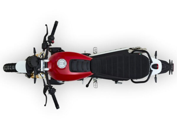 Fantic Caballero 500 Scrambler 2025 red top view