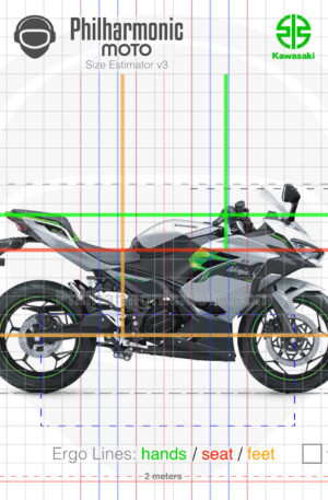 Kawasaki Ninja e-1 2024 Metallic Bright Silver Metallic Matte Lime Green Ebony sev3