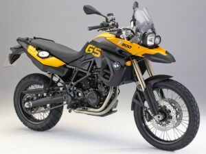 BMW F 800 GS 2008 Sunset Yellow Black front