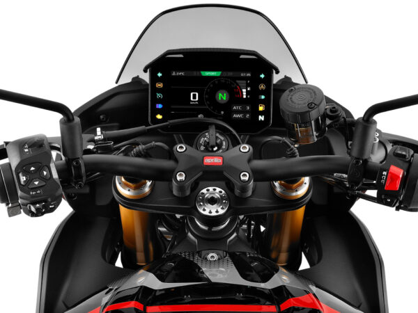Aprilia Tuono V4 Factory 1100 2025 Dark Kraken cockpit