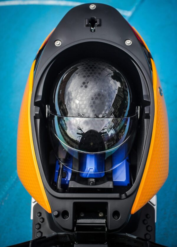 Piaggio 1 2022 Sunshine Mix under seat storage and battery