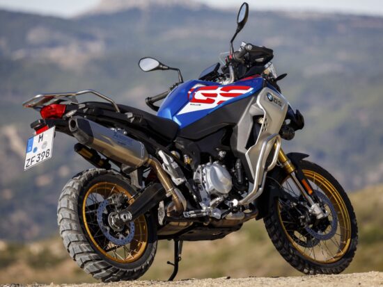 BMW F 850 GS Adventure Rallye 2019 Lupinblau Metallic back