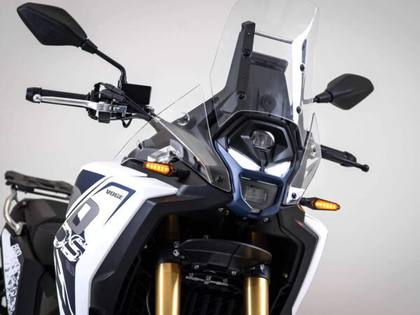 Voge DS800 Rally 2025 white headlight