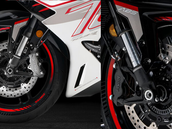 Zontes 703 RR 2024 white red front brakes