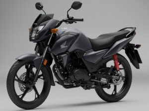 Honda CB125F 2026 Matt Axis Grey Metallic front