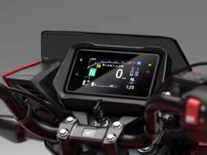 Honda CB125F 2026 Imperial Red Metallic dashboard