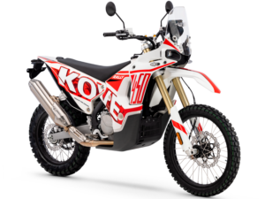 Kove 450 Rally 2023 red white front