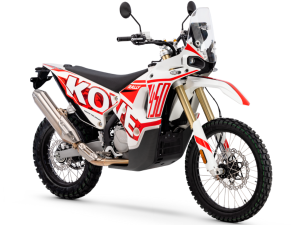Kove 450 Rally 2023 red white front