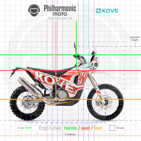 Kove 450 Rally 2023 red white sev4