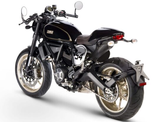 Ducati Scrambler Cafe Racer 2017 black back