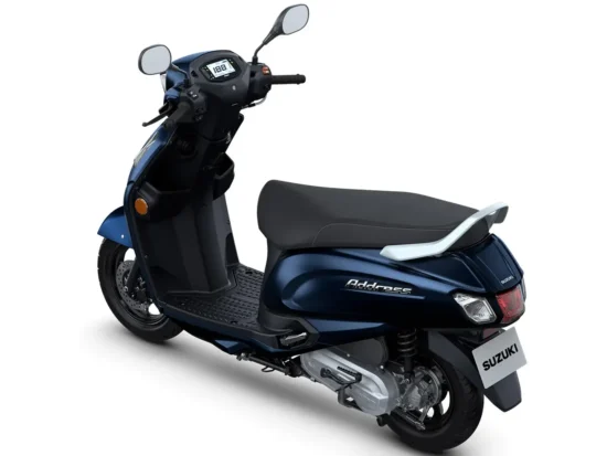 Suzuki Address 125 2026 Metallic Mat Stellar Blue back
